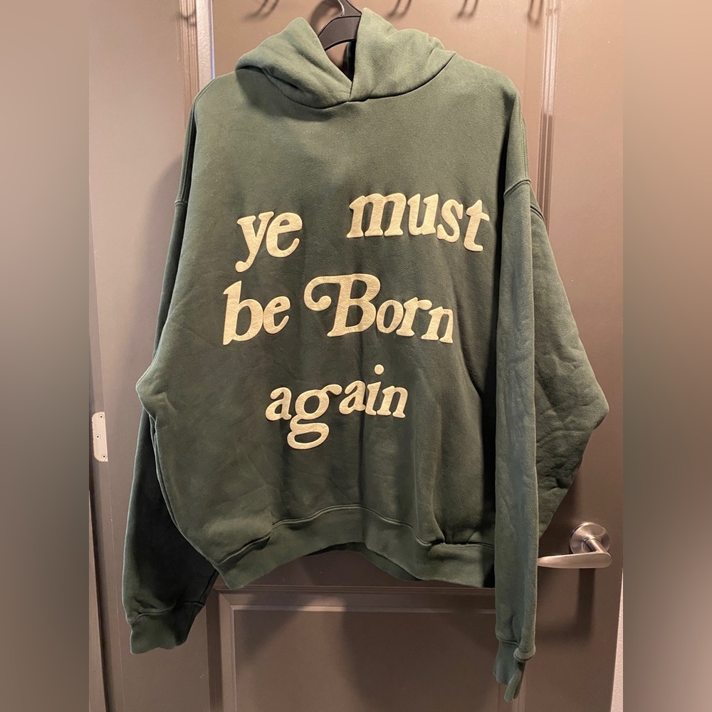 Green cpfm ye must be born again hoodie